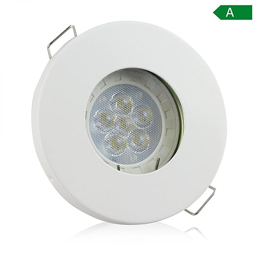 Bathroom Recessed Ceiling Spot Light Gu10 Gu5 3 Brushed Frame