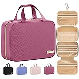 HOTOR Travel Toiletry Bag w/Hanging Hook - Spacious