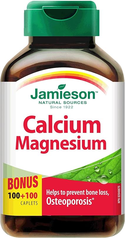 Amazon Com Jamieson Calcium Magnesium 100 Caplets 100 Free Bonus Health Personal Care