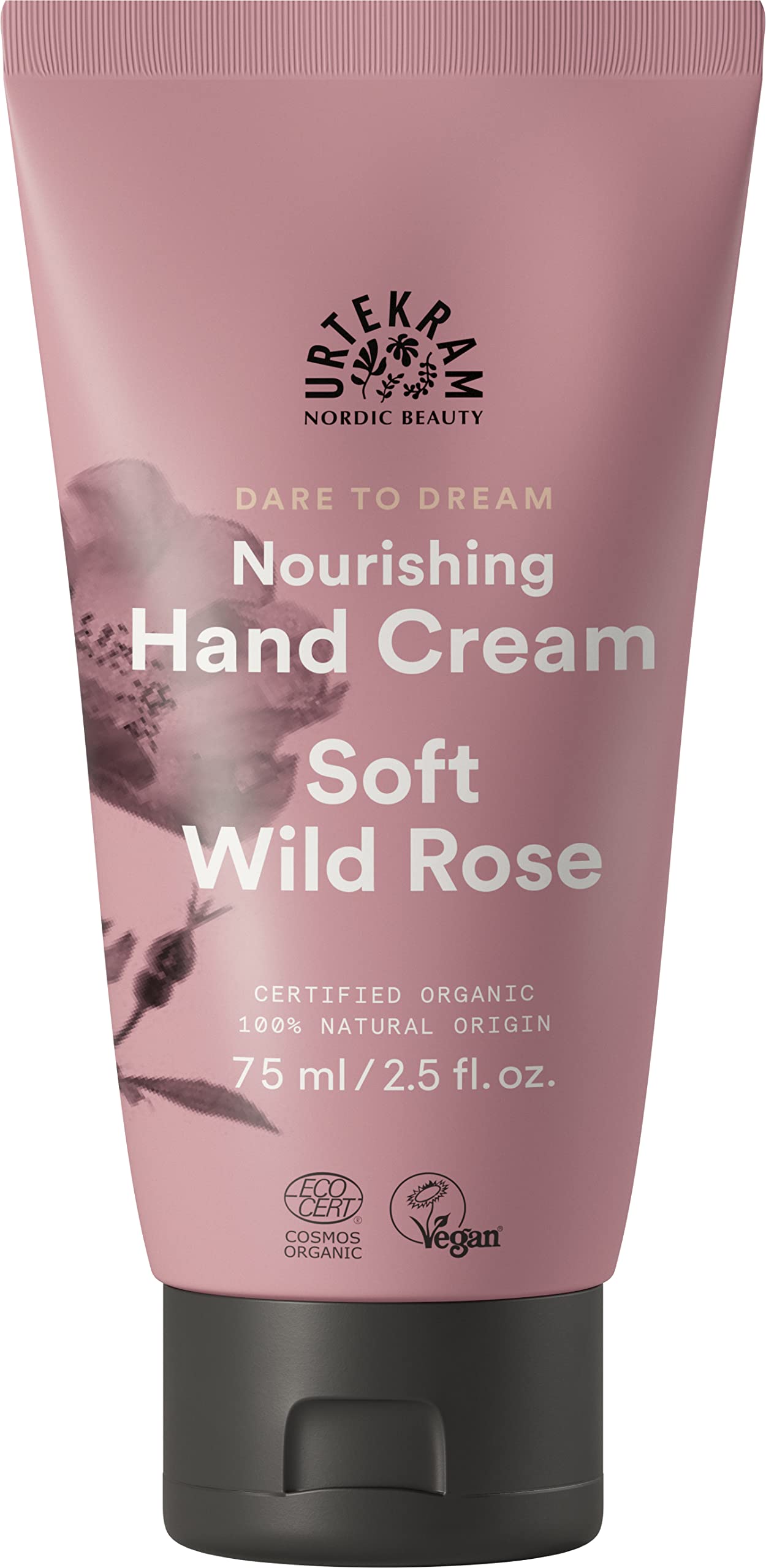 Urtekram Hand cream - Moisturizing - Wild Rose - 75 ml, Vegan, Organic, Natural Origin