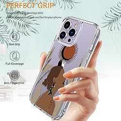 LUHOURI for iPhone 15 Pro Max Case with Screen