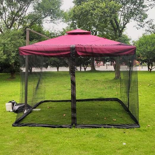 xiaowang Quadrat Moskitonetz für Sonnenschirm Fliegennetz Mückennetz