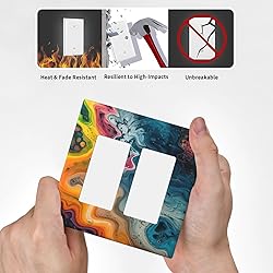 Thsanju Decorative Outlet Covers Colorful Artistic