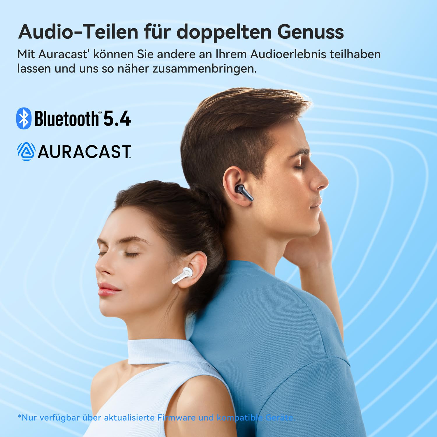 EarFun Air Pro 4 Bluetooth Kopfhörer mit Adaptive Hybride Geräuschunterdrückung, aptX Lossless, Hi-Res Audio, LDAC, 6 Mikrofone cVc 8.0 KI Anrufe, 52H Akku, Multipoint, Bluetooth 5.4, In-Ear Detection 8