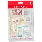 Roamwell Essential Travel Medicine Kit, OTC Travel Medication, TSA Approved (International | 48 Tablets)