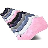 Nautica Women's Quarter Cut Moisture Control Athletic Socks with Cushioned Comfort (12 Pack)