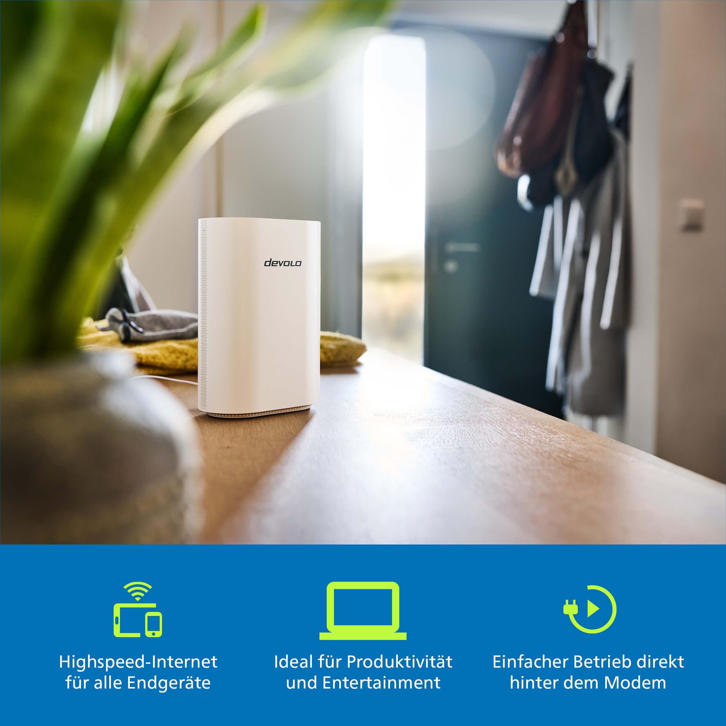 devolo WiFi 7 Mesh BE6500 2-Pack, Highspeed Mesh-WLAN-System, WLAN-Verstärker, bis zu 6.500 Mbit/s, 2,5 Gbit/s-LAN-Anschluss, weiß 3