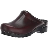 Sanita Sonja Cabrio Leather Professional Women's Clog - APMA-Approved, Open-Back Slip On Shoes