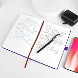 Lefute A5 Notebook PU Leather Journal 200 Pages 80gsm Purple view 5