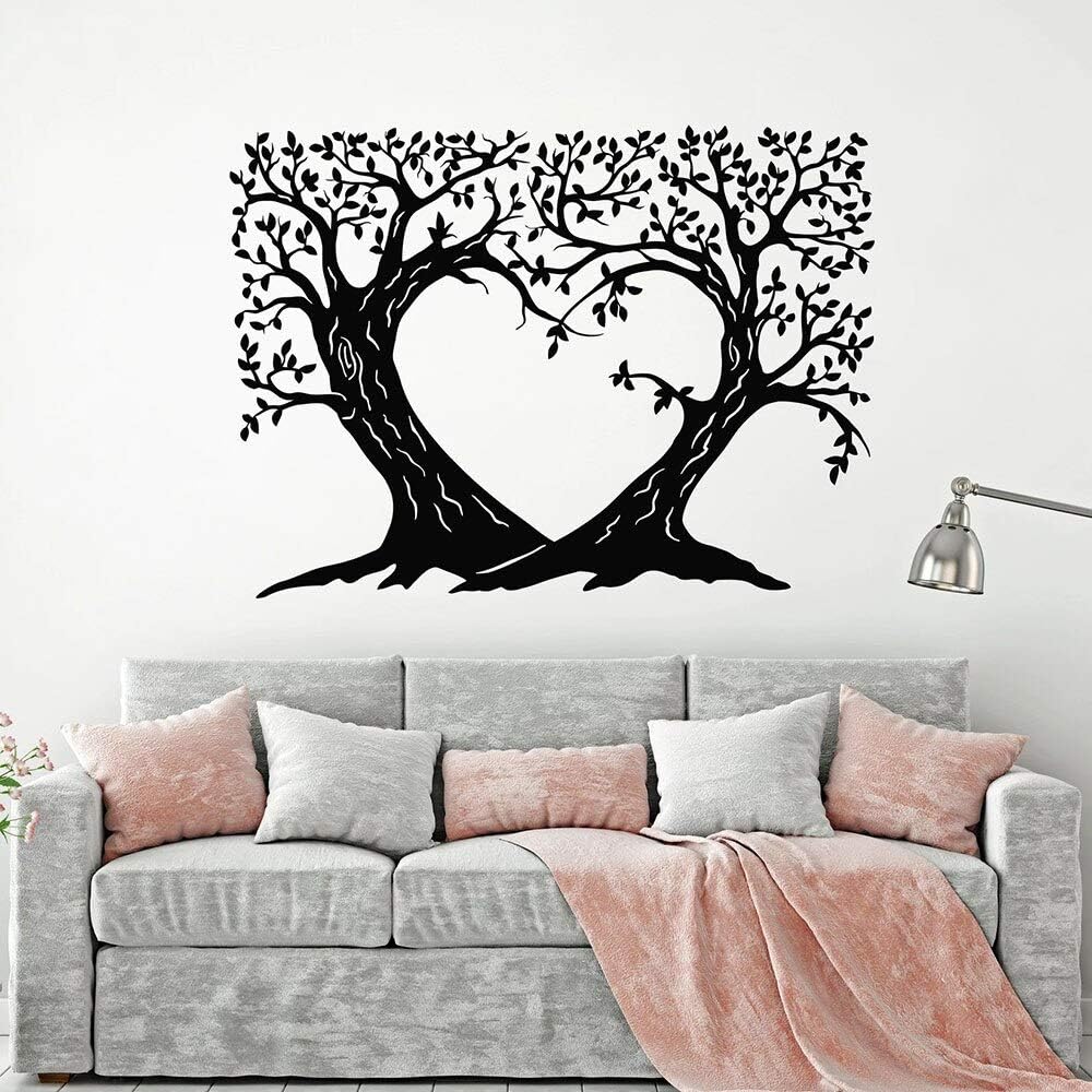 JXWH Dormitorio Arte Ramas romántica Vinilo calcomanías de Pared Sala