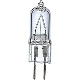 Satco S3197 120V 25-Watt T4 GY6.35 Base Light Bulb, Clear, 1.8 x 1.8 x 2 Inch