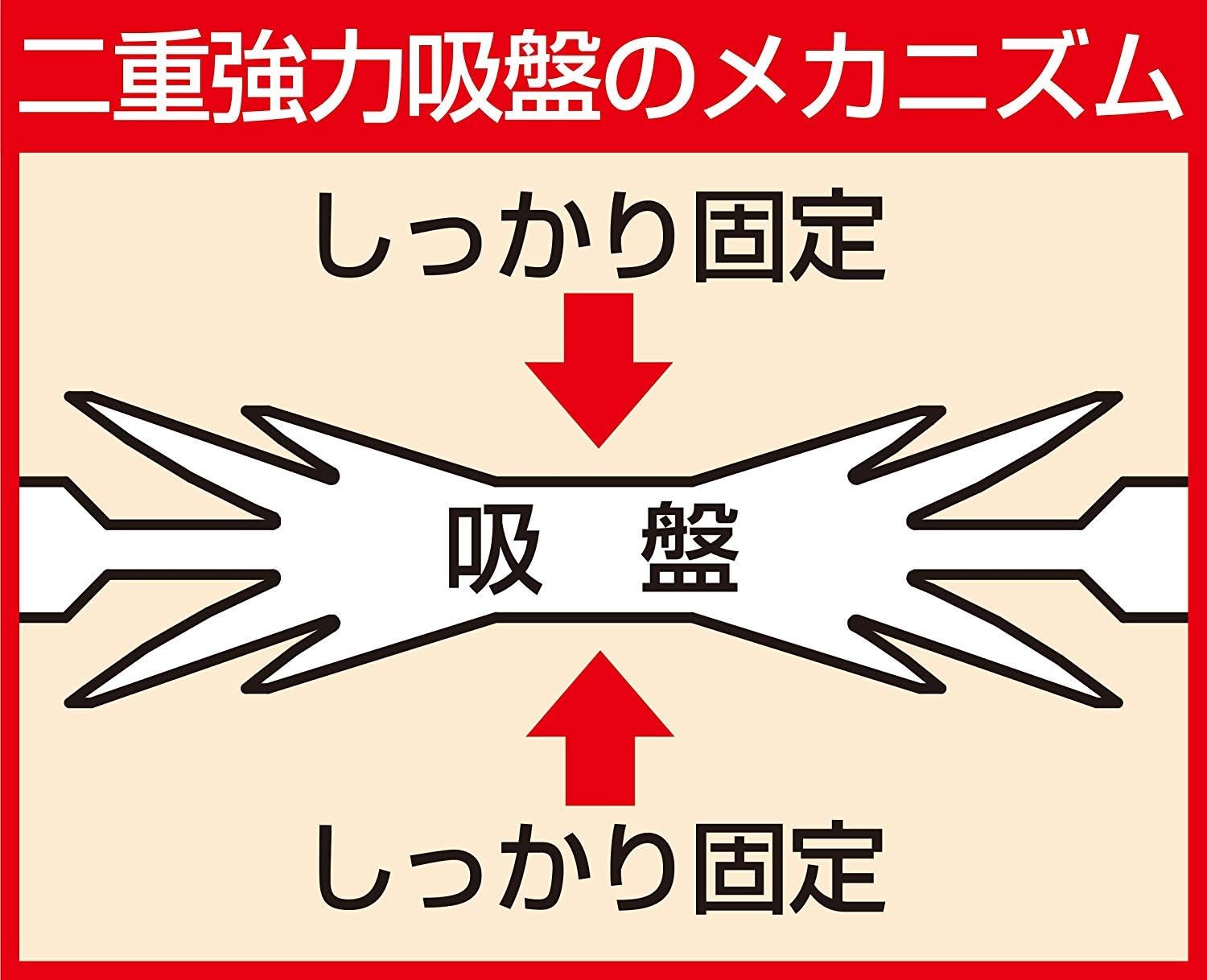 Amazon Co Jp 突っ張り棒が落ちない君 浴室用 2個入り 1セット入り ビューティー