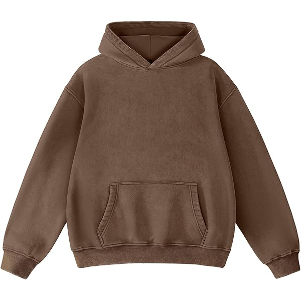 Mens Oversized Sweatshirt Vintage Heavyweight Wash Hoodie