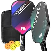 Pickleball Paddles Set of 2 with 4 Balls ＆ Storage Bag for Beginners, Pros | 2026 USAPA Approved Fiberglass Pickle Ball Paddles, Durable &amp;Lightweight Racket for Men, Women, Adults, Kids