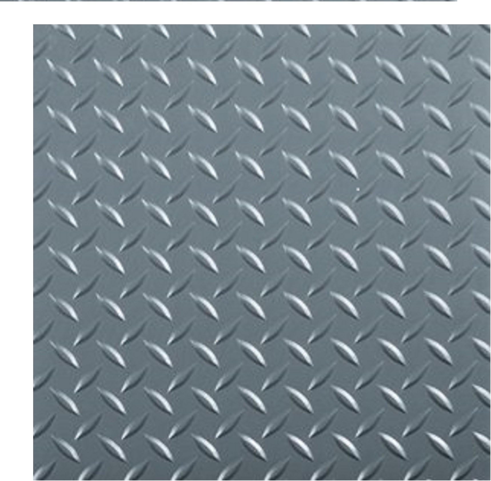 Raceday 95 Mil Diamondtread Self Adhesive Diamond Garage Floor Tile 12"x12" Grey 20 Pack