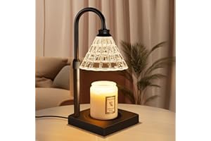 MAKYTWOW Candle Warmer Lamp with Dimmer, 2H/4H/8H Timer, Compatible with Yankee Candle Large Jar Candle, Home Decor Gift for her, Birthday Gift for mom, Home Scented Jar Candles Heater (Black)