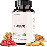 FraFr.gancia Berberine HCl Supplement with Ceylon Cinnamon & Citrus Bergamot – Botanical Formula for Daily Wellness – 120 Vegan Capsules