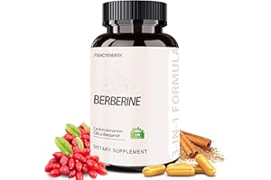 FraFr.gancia Berberine HCl Supplement with Ceylon Cinnamon & Citrus Bergamot – Botanical Formula for Daily Wellness – 120 Vegan Capsules