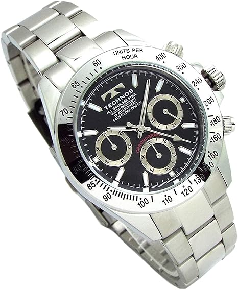 Amazon Technos テクノス メンズ腕時計 クロノグラフ ブラックダイヤル 工具ブレスセット Tsm401sb Set 並行輸入品 メンズ腕時計 腕時計 通販