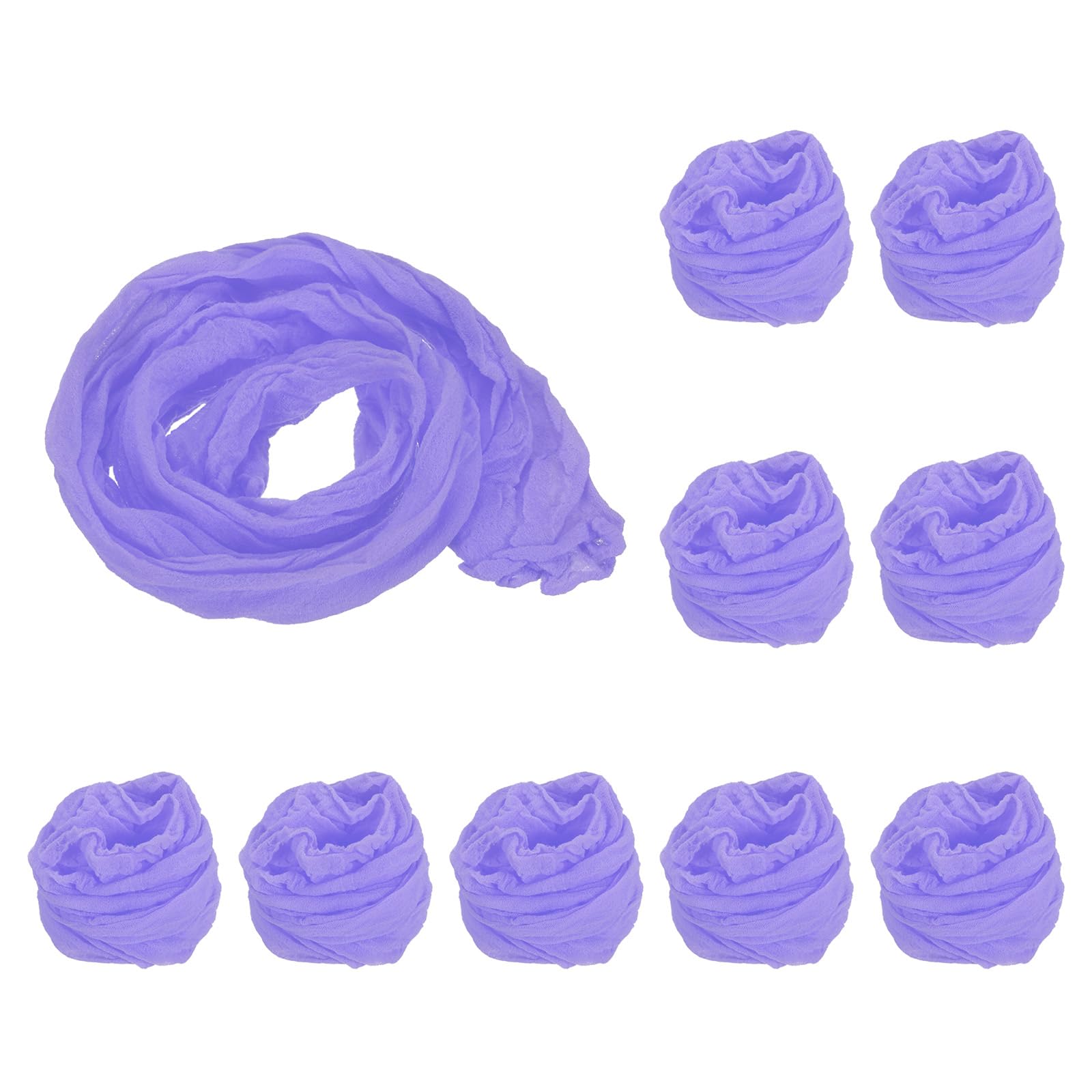 PATIKIL Nylon Stockings DIY Flower, 10Pcs Stocking Flower Fabric Material Tensile Silk Stocking Flowers for DIY Flower Making Wedding Crafts Home Decoration, Pale Purple