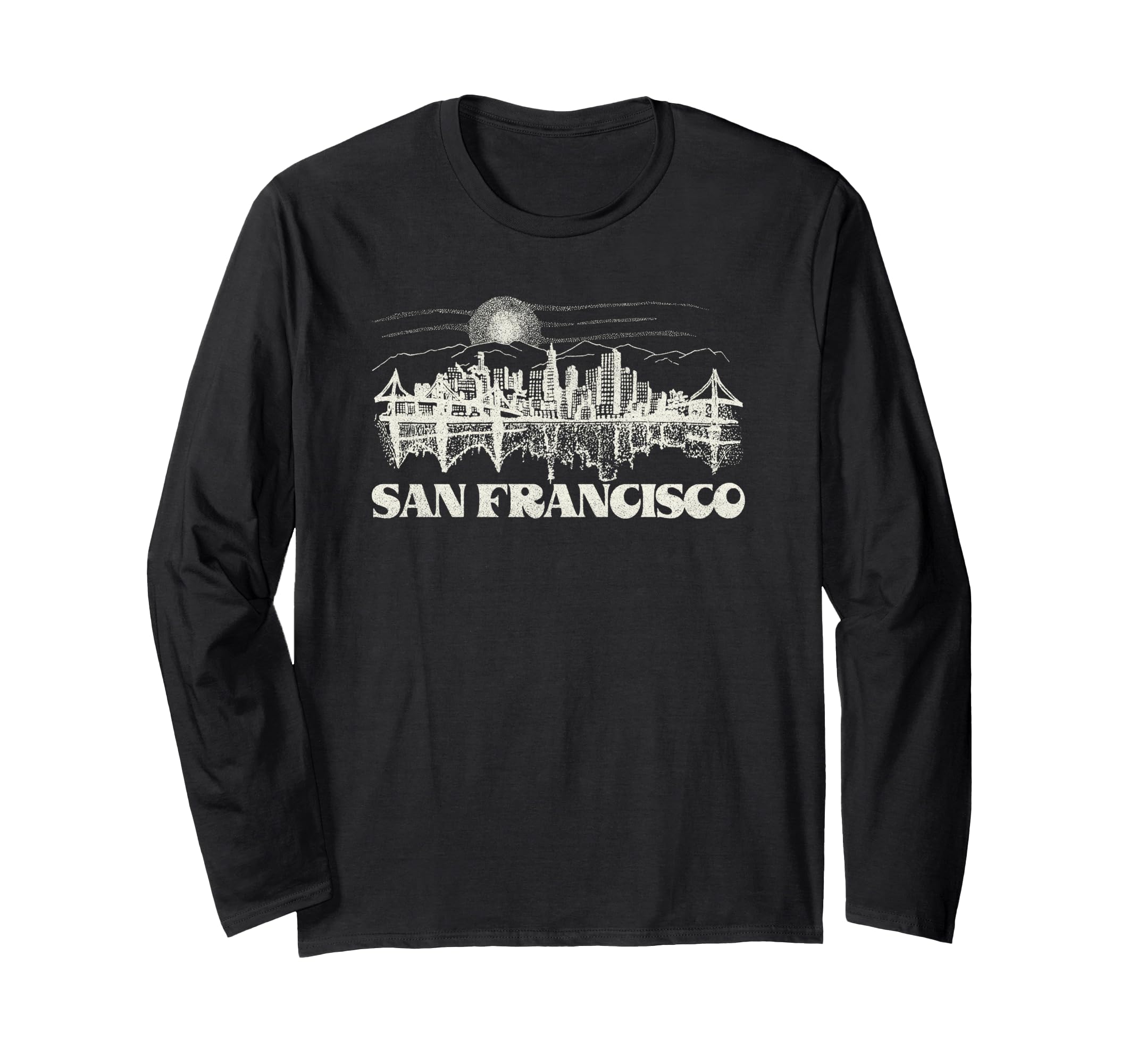 San Francisco Bridges Skyline Long Sleeve T-Shirt