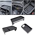 JDMCAR 3PCS Center Console Organizer Tray Set Compatible with Toyota RAV4 2019-2025 and 2021-2025 RAV4 Prime Insert Three Storage Box, Dash Center Console Tray (Only Fit 8'' Multimedia Display)
