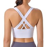 WIRIST Sports Bra, Workout Tops for Women, Medium Impact Strappy Padded Sports Bras for Women High Support