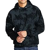 Gravity Threads Mens Crystal Tie-Dye Pullover Hoodie Sweater