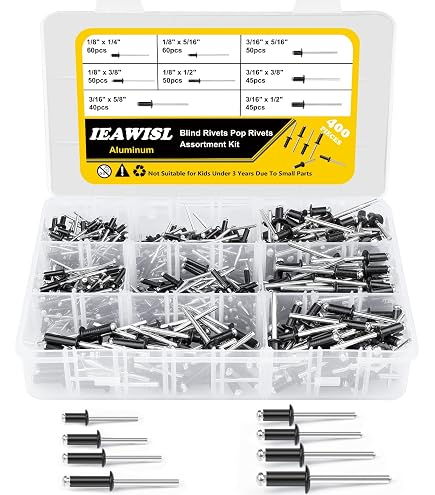 Rivetti Esplodenti Testa Grande 3/16 Nero Opaco 50 Pezzi Aluminum ...