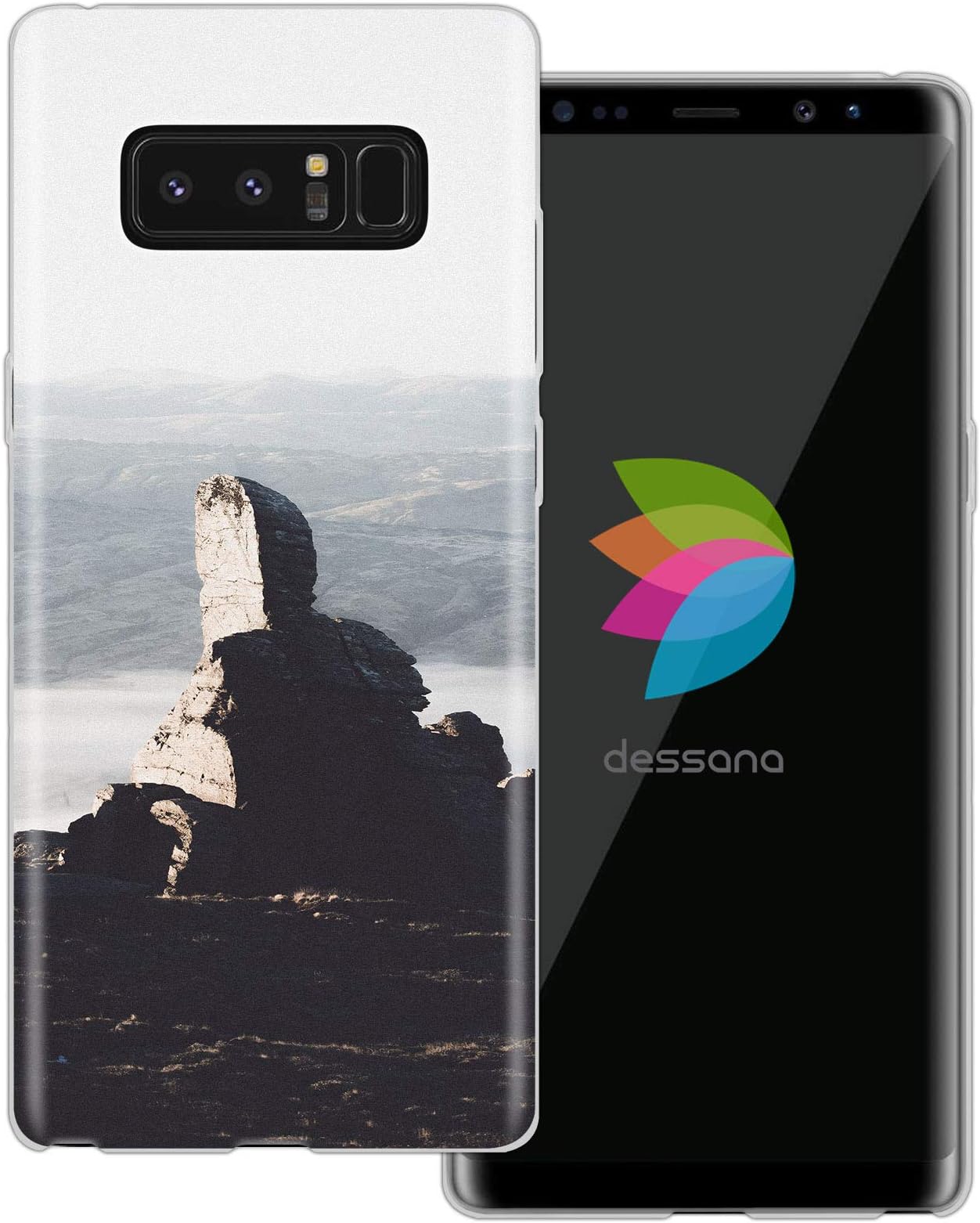 dessana New Zealand Round Trip Transparent Protective Case Phone Cover for Samsung Galaxy S9 Plus Rock and Pillar Range