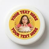 Goggly 7.5 7 6 5 4 Inch Pre Cut Personalised Photo Cake Topper Edible Fondant view 2