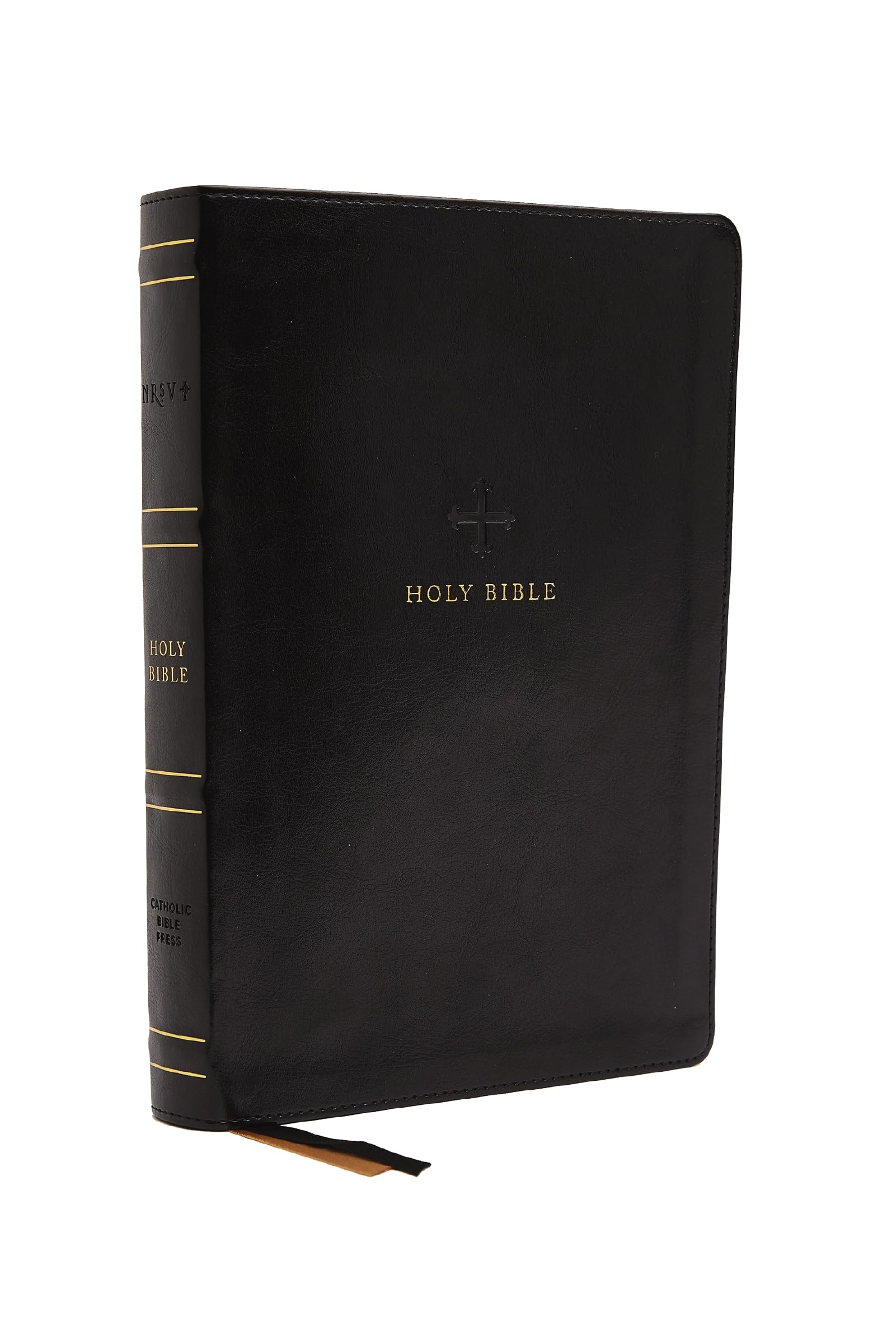 NRSV, Catholic Bible, Standard Personal Size, Leathersoft, Black, Comfort Print: Holy Bible NRSV, Catholic Bible, Standard Personal Size, Leathersoft, Black, Comfort Print: Holy Bible Imitation Leather Hardcover Paperback Audio CD