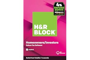 [OLD VERSION] H&R Block Tax Software Deluxe 2019 [Federal Only] [Amazon Exclusive] [PC Download]