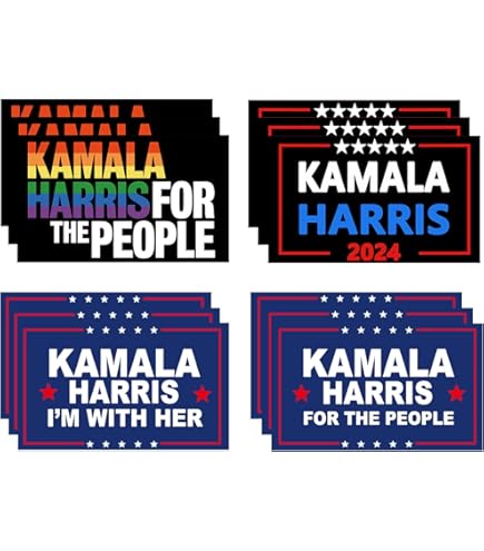 Adesivo Paraurti Don't Blame Me I Voted For Kamala Harris Rosso E Blu 2,5x8 Pollici - Foto 2