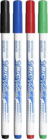 BIC Velleda 1721 Whiteboard Markers Pack of 4 Assorted Colours view 4