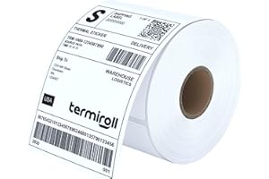 4x6 Direct Thermal Shipping Labels – 350 Labels/Roll – Compatible with Most Direct Thermal Printers: Rollo, Zebra, iDPRT – Strong Adhesive, BPA-Free – Non-Perforated – Commercial Grade – by TERMIROLL