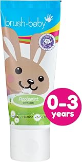 Brush-Baby Gentle Applemint Baby Toothpaste 3 x 50ml 0-3 Yrs Fluoride Xylitol view 7