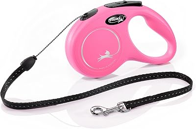 flexi Classic S Cord 5 m Pink Retractable Dog Leash up to 12 kg