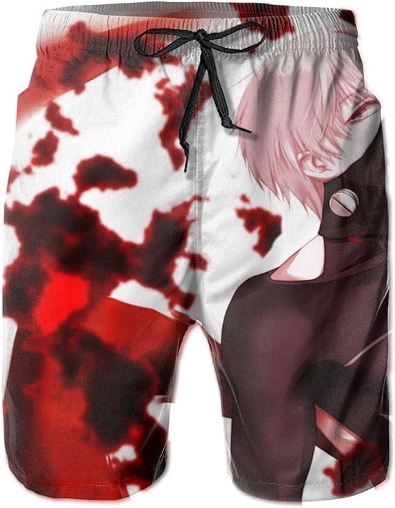 Amazon Co Jp 東京喰種トーキョーグール 水着 メンズ サーフパンツ 無地 水陸両用 海水パンツ ハーフパンツ ゴムウエスト 通気 耐摩耗性 ボードショーツ ビーチショーツ 服 ファッション小物