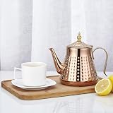 Stainless Steel Teapot 1.2L Hammer Pattern Removeable Infuser 4-5 view 4