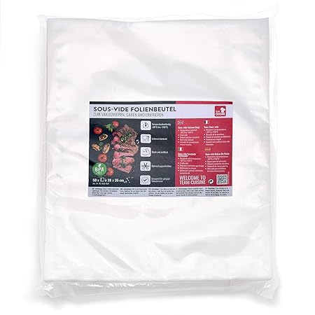 TEAM CUISINE Sous Vide Bolsas Para Envasar Alimentos Al Vacío | 50 ...