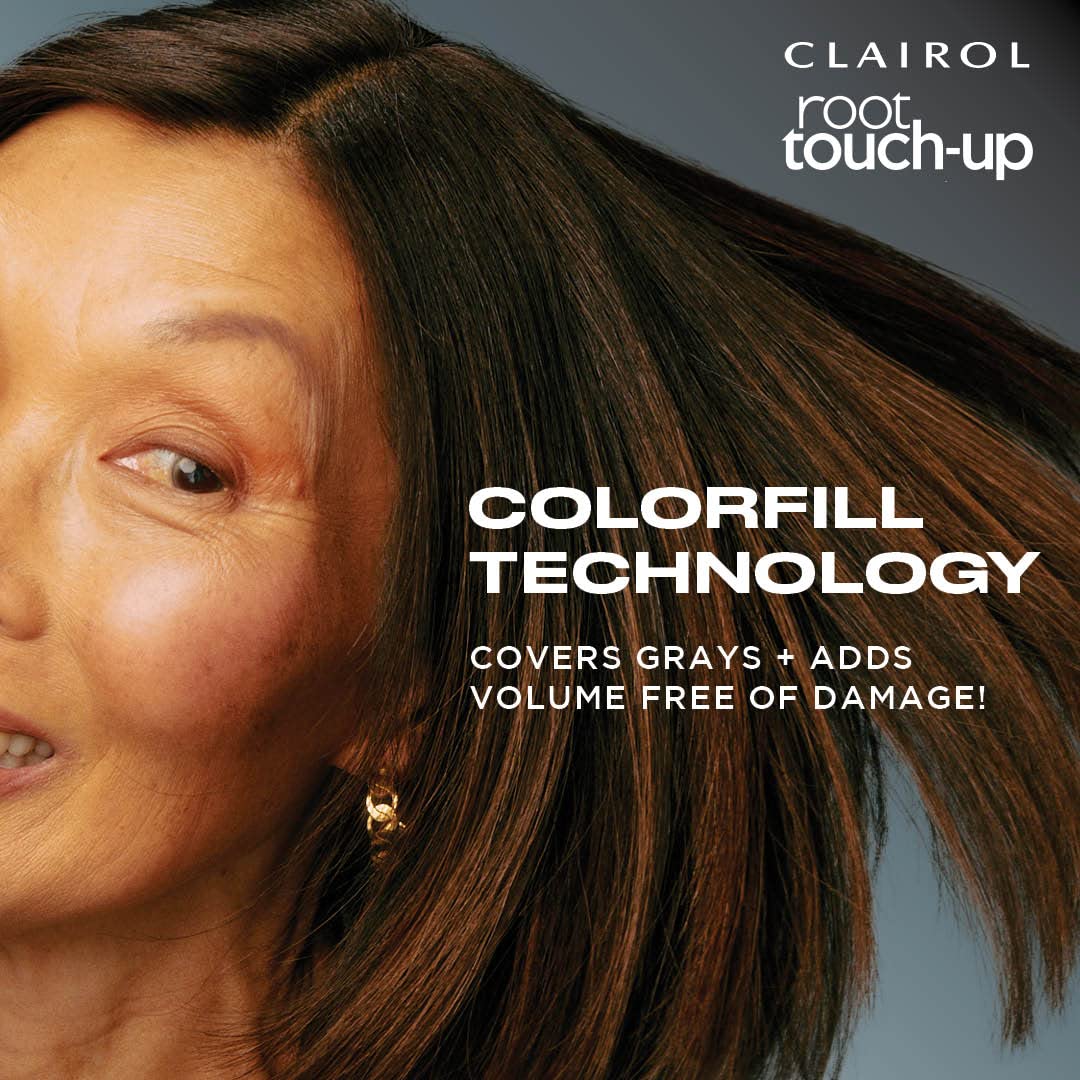 Clairol Root Touch-Up Color + Volume 2-in-1 Temporary Spray, Medium Brown Hair Color, Pack of 1