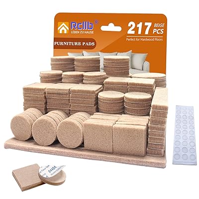 201 PCS Self-Adhesive Felt Furniture Pads - Anti-Scratch Protection For Chairs, Drawers & Floors