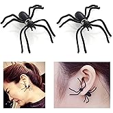 Spider Earrings for Women - Scary & Funny Halloween Decorations & Cosplay Party Supplies