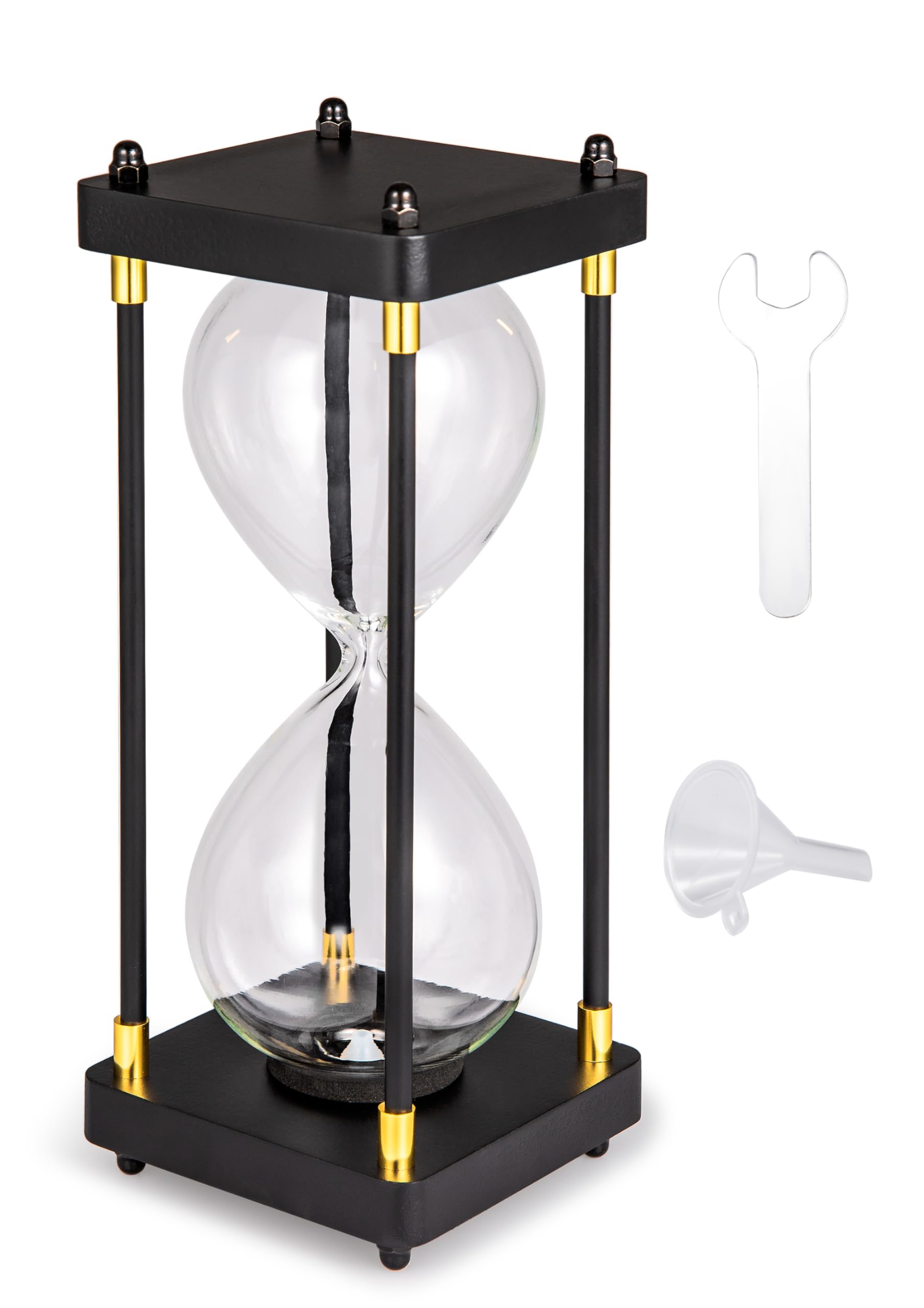 Fillable Hourglass Timer Memorial Urns for Human Pet Ashes Vintage Wooden Hourglass Fillable Keepsake Urns Fillable Hour Glass Cremation Jewellery