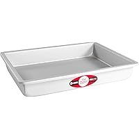Fat Daddio's POB-9132 Sheet Cake Pan, 9 x 13 x 2 Inch, Silver