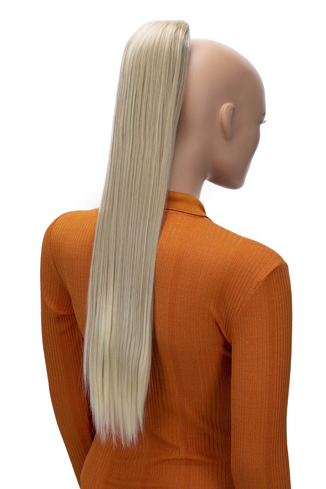 CAISHA 26" Hairpiece Ponytail Long Hair Extension Drawstring Straight Light Blonde Mix PH619