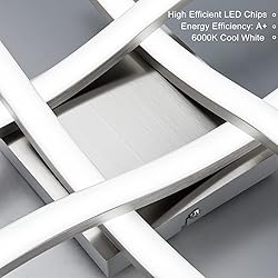 EDISLIVE Modern Dimmable LED Ceiling Light Curved