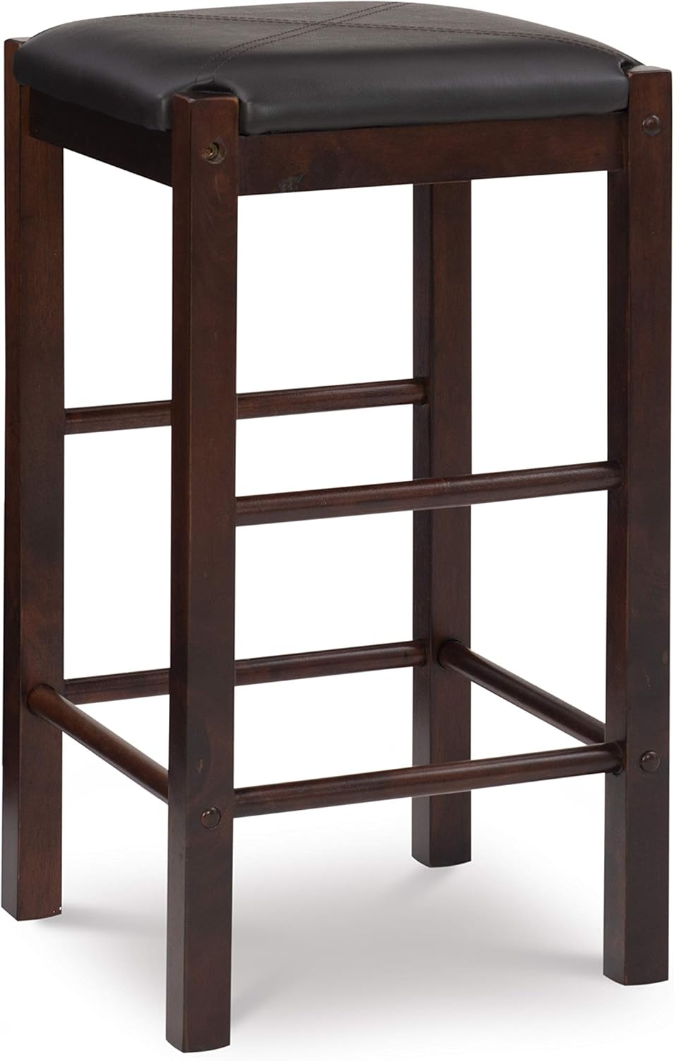 Linon Brown 3-Piece Table Faux Marble Tavern Set, 42" w x 22.25" d x 36" h - Table & Chair Sets