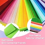 Koitoy 60Pcs Felt Sheets 40 Colors 20x30cm and 15x15cm DIY Fabric Craft view 4